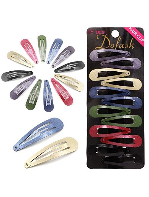 Epoxy Snap hair clips metal hair grips 5cm tortie accessories