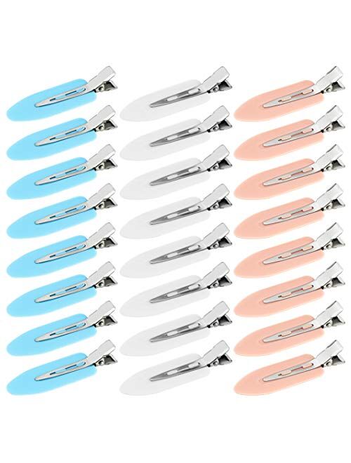 Wobe No Bend Hair Clips Pin Curl Clips No Crease Hair Clip for Hairstyle Bangs Waves Makeup Application Hairdressing Hairpins Styling Clips for Hair Salon, Barber, Stylis