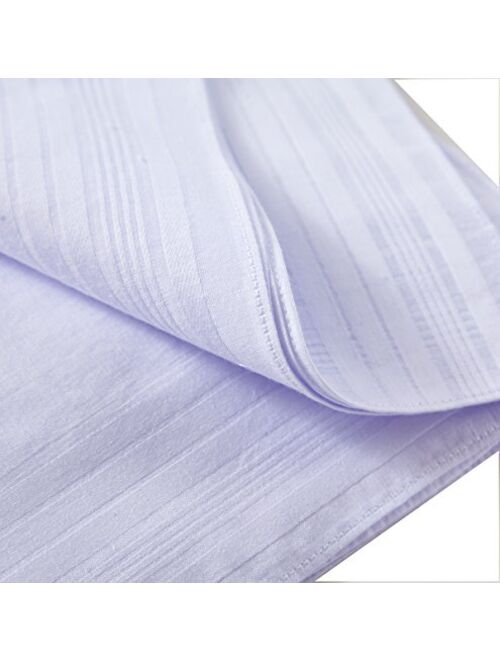 Men's Pure White 100% Cotton Handkerchief