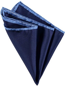 Mens Pocket Squares Handkerchief 6 PK Wedding Party Solid Color Handkerchiefs