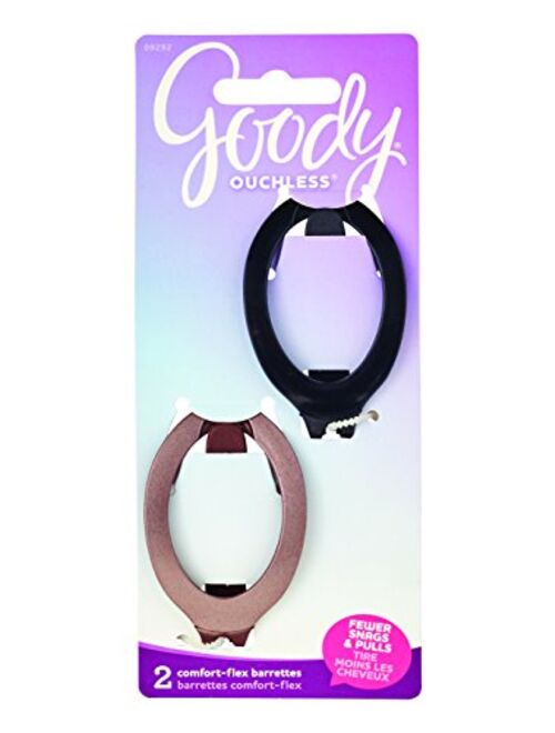 Goody Ouchless Flex Small Autoclasp Barrettes, 3 Count