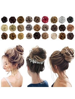 Messy Bun Hair Piece Thick Updo Scrunchies Hair Extensions Ponytail Hair Accessories for Women Ladies Girls