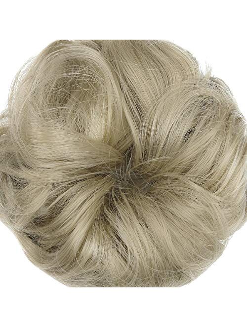 Messy Bun Hair Piece Thick Updo Scrunchies Hair Extensions Ponytail Hair Accessories for Women Ladies Girls