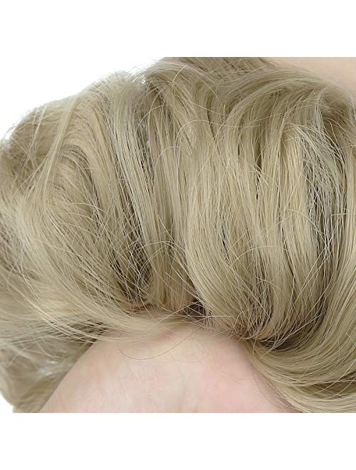 Messy Bun Hair Piece Thick Updo Scrunchies Hair Extensions Ponytail Hair Accessories for Women Ladies Girls