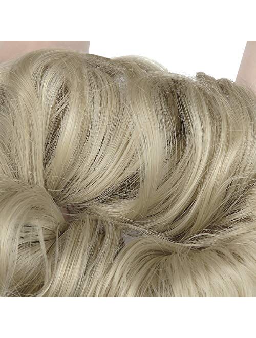 Messy Bun Hair Piece Thick Updo Scrunchies Hair Extensions Ponytail Hair Accessories for Women Ladies Girls