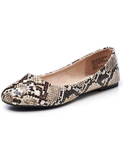 Womens Pierina Round Toe Ballet Flats