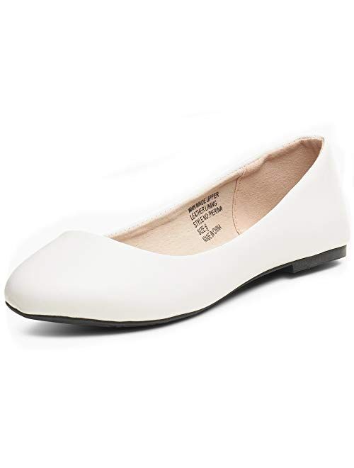 Alpine Swiss Womens Pierina Round Toe Ballet Flats