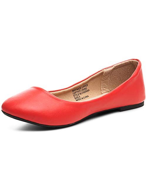 Alpine Swiss Womens Pierina Round Toe Ballet Flats