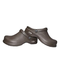 Natural Uniforms Ultralite Women's Clogs with Strap, Nursing Medical Work Mule