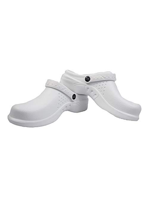 Natural Uniforms Ultralite Women's Clogs with Strap, Nursing Medical Work Mule