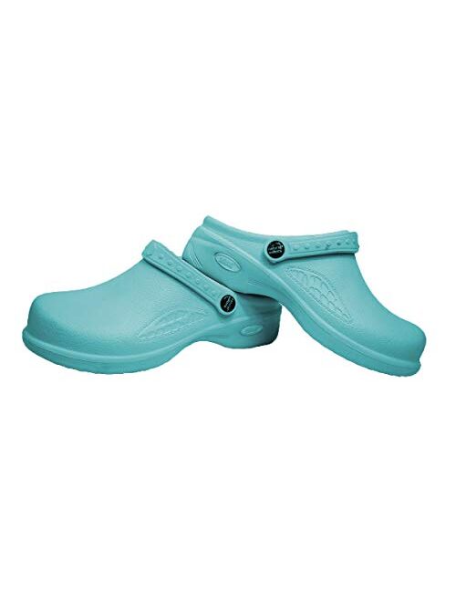 Natural Uniforms Ultralite Women's Clogs with Strap, Nursing Medical Work Mule