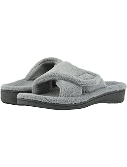 Women's Indulge Relax Comfortable Cozy Adjustable House Slippers that include Three-Zone Comfort with Orthotic Insole Arch Support