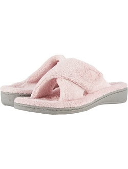 Women's Indulge Relax Comfortable Cozy Adjustable House Slippers that include Three-Zone Comfort with Orthotic Insole Arch Support