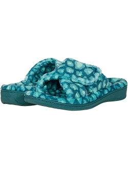 Women's Indulge Relax Comfortable Cozy Adjustable House Slippers that include Three-Zone Comfort with Orthotic Insole Arch Support