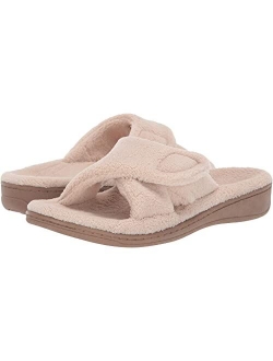 Women's Indulge Relax Comfortable Cozy Adjustable House Slippers that include Three-Zone Comfort with Orthotic Insole Arch Support