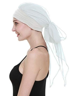 Chemo Headwear Turbans for Women Long Hair Head Scarf Headwraps Cancer Hats