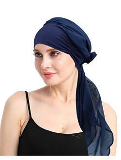 Chemo Headwear Turbans for Women Long Hair Head Scarf Headwraps Cancer Hats