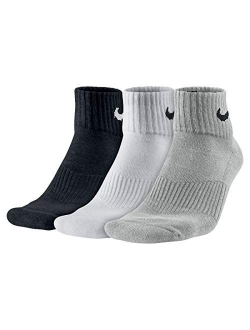 Performance Cushion Quarter Training Socks (3 Pairs)