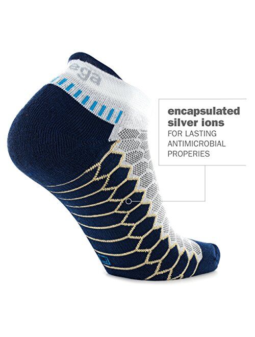 Balega Silver Antimicrobial No-Show Compression-Fit Running Socks for Men and Women (1 Pair)