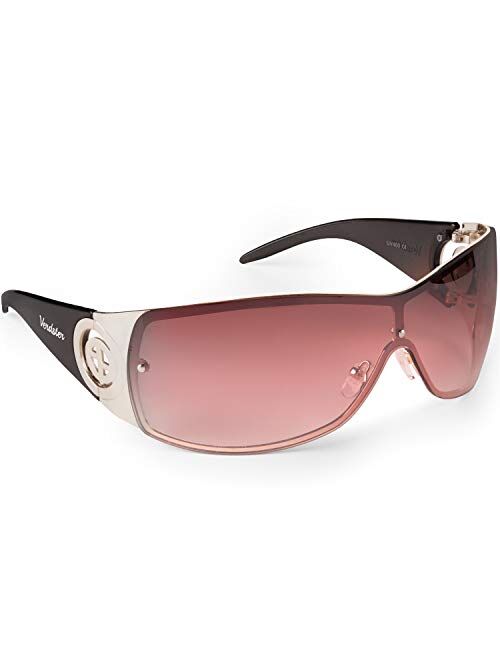 Verdster Cosmo Sunglasses for Ladies - Women's Large Shield Designer Shades