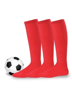 Athletic Team Sports Socks Cotton Unisex Soccer Socks 3 Pack