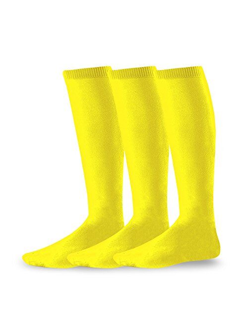 Athletic Team Sports Socks Cotton Unisex Soccer Socks 3 Pack