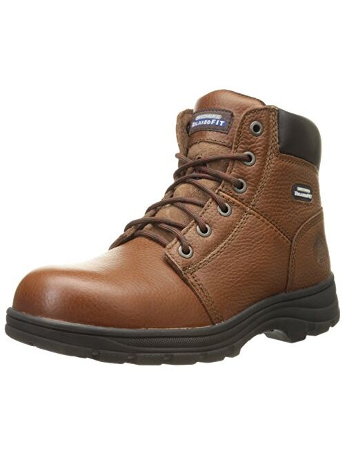 Skechers for Work Men's Workshire Relaxed Fit Work Steel Toe Boot