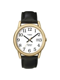 Men's Timex Easy Reader Watch with Leather Strap - Gold/Black T2H2919J