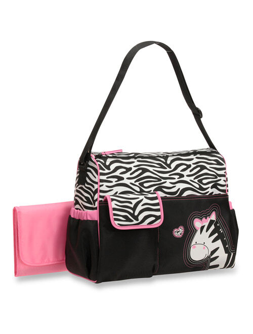 Baby Boom Duffle Diaper Bag, Zebra Print