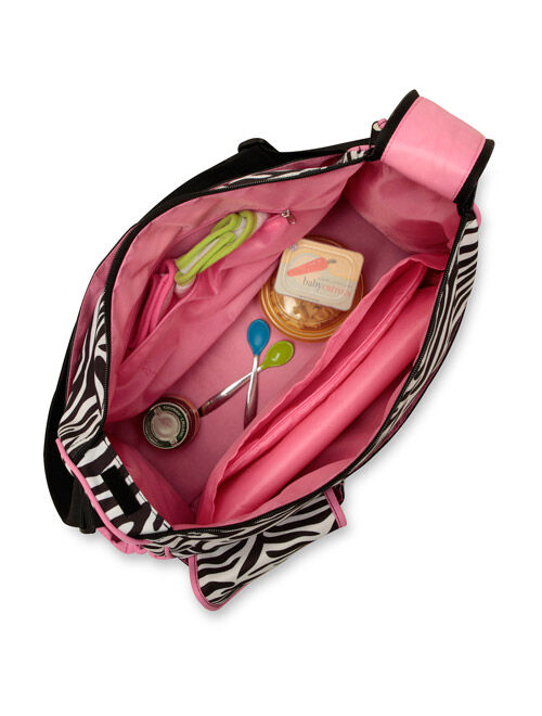 Baby Boom Duffle Diaper Bag, Zebra Print