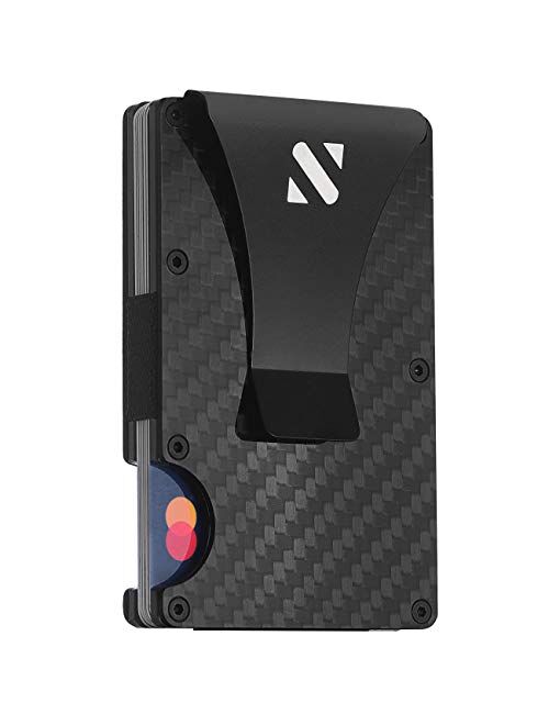 RFID Carbon Fiber Wallets for Men - Minimalist Aluminum Wallet for Men