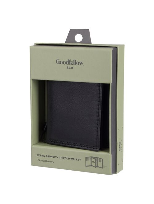 Men's Extra Capacity Trifold Wallet - Goodfellow & Coâ¢ Black | Topofstyle