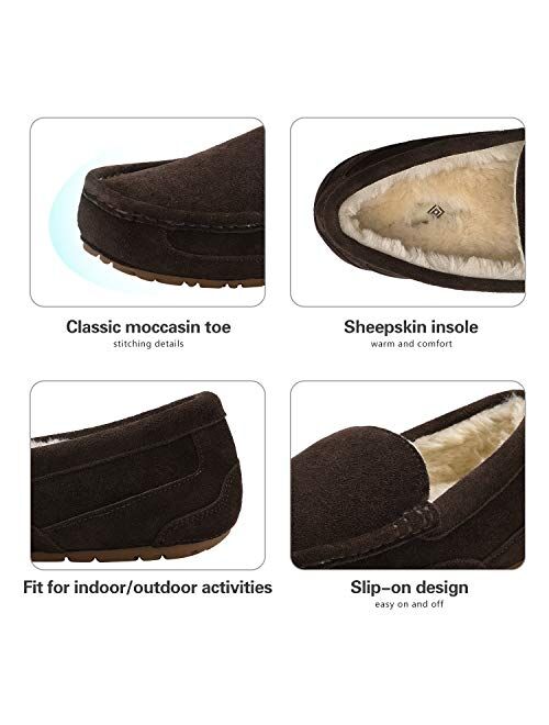 DREAM PAIRS Men's Au-Loafer Moccasins Slippers