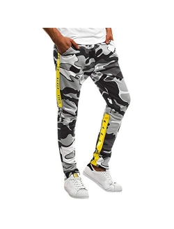 LISTHA Camo Cargo Pants Mens Skinny Stretch Denim Trouser Freyed Slim Fit Jeans