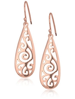 Sterling Silver Filigree Tear Drop Earrings