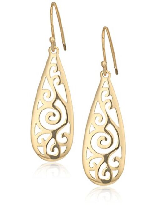 Sterling Silver Filigree Tear Drop Earrings