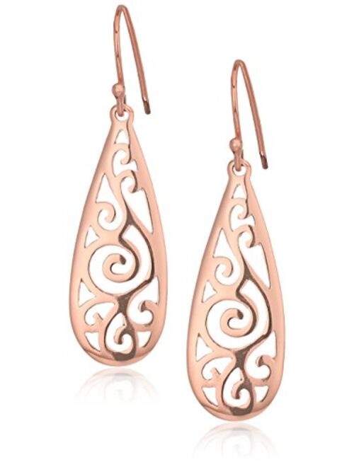 Sterling Silver Filigree Tear Drop Earrings