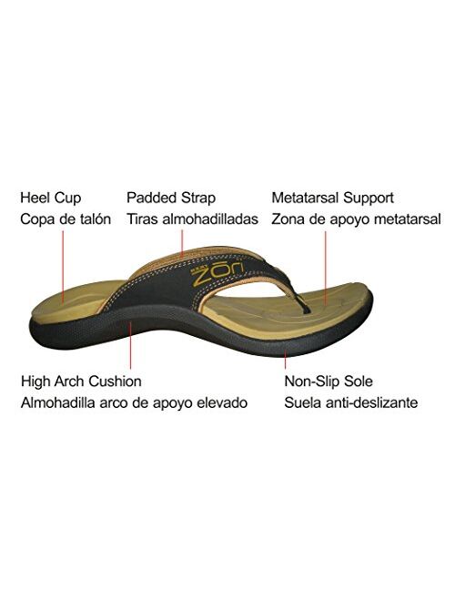 Neat Feat Men's Zori Sport Orthotic Slip-On Sandals Flip Flop