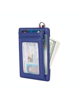 Small RFID Blocking Minimalist Credit Card Holder Pocket Slim Wallets for Men Women