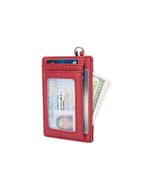 Small RFID Blocking Minimalist Credit Card Holder Pocket Slim Wallets for Men Women