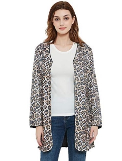 ANNA-KACI Women's Open Front Sequin Las Vegas Blazer Party Club Cocktail Jacket Outerwear