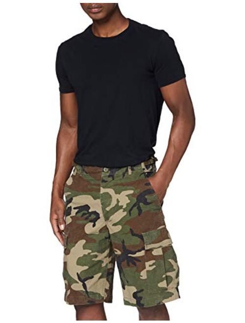 Camooutdoor Men's US Army Combat Work Shorts Fishing Cargo Ripstop Woodland