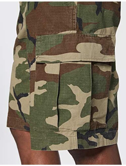 Camooutdoor Men's US Army Combat Work Shorts Fishing Cargo Ripstop Woodland