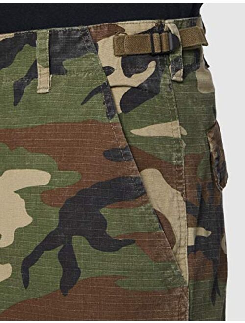 Camooutdoor Men's US Army Combat Work Shorts Fishing Cargo Ripstop Woodland