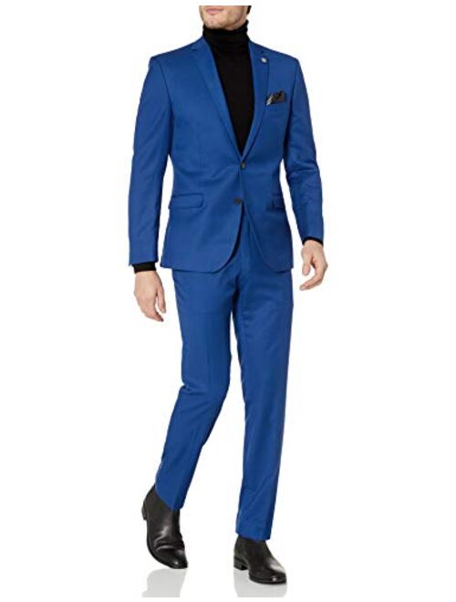 Nick Graham Men's Slim Fit Stretch Finished Bottom Suit