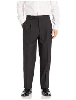 Linea Naturale Men's Pleated Washable Microfiber Twill Trouser