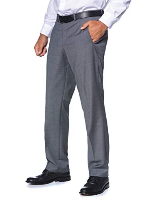 JP 1880 Men's Big and Tall Freenamik Wool Suit Pants 702889