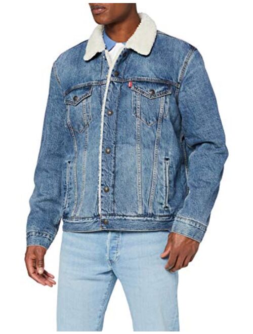 Levi's Men's Type 3 Sherpa Trucker Jacket, Blue