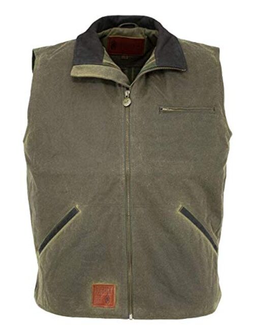 Outback Trading Co Men's Co. Sawbuck Flannel Lined Oilskin Vest - 2143Sage