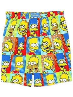 The Simpsons Family Men's Briefly Stated Boxer Shorts Underwear